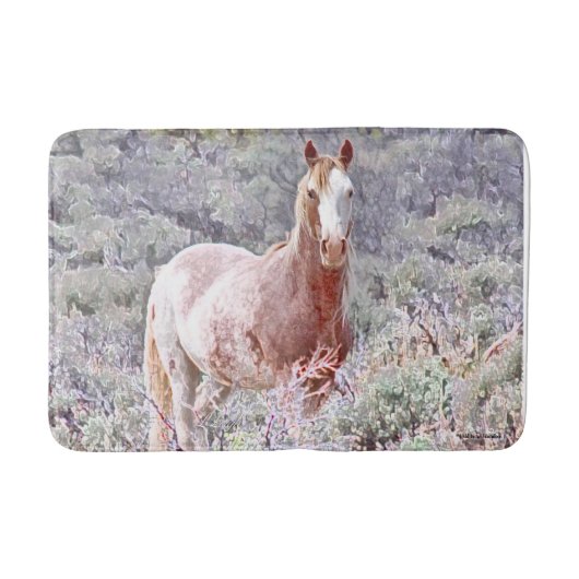 Wild Grace, Roan Stallion Bath Mat (Voorkant)