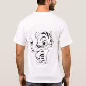 Wild Grace - Tijgerontwerp op Bella + Canvas Vrouw T-shirt (Achterkant)