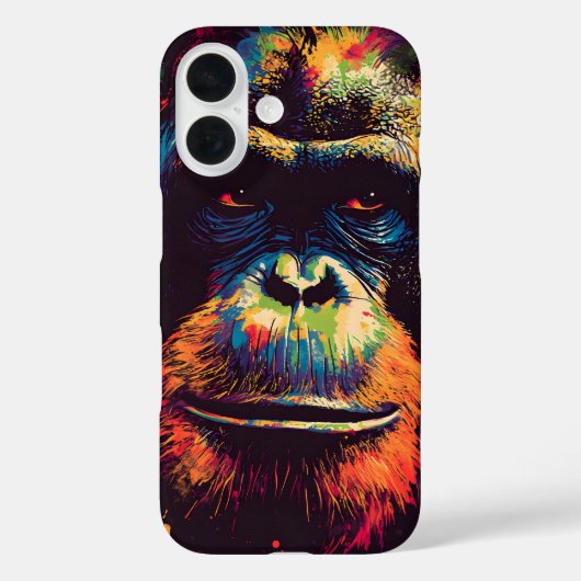 Wild Graffiti Urban Oerwoud Gorilla Case-Mate iPhone Case (Achterkant)