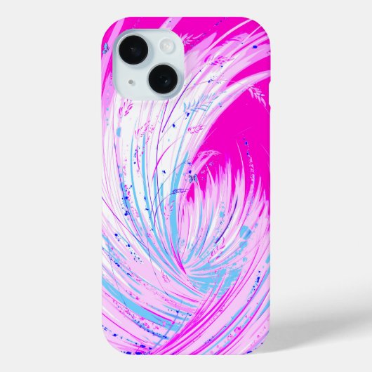 Wild Grass & Butterflies iPhone 15 Hoesje (Achterkant)