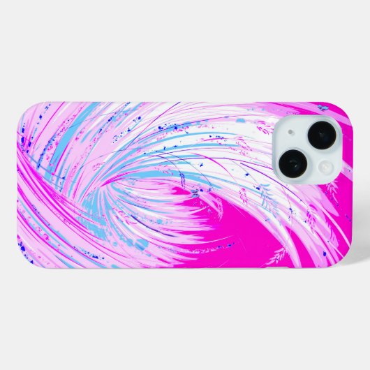 Wild Grass & Butterflies iPhone 15 Hoesje (Achterkant (horizontaal))