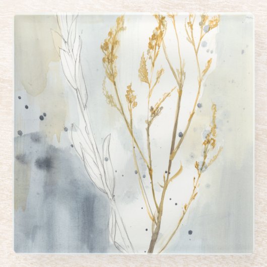 Wild Grass Glazen Onderzetter (Voorkant)