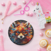 Wild Gratis Abstracte Pop Fox Papieren Bordje (Feest)