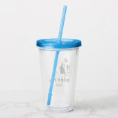Wild & Gratis - Gepersonaliseerde echtscheiding Si Acryl Drinkbeker (Achterkant)