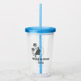Wild & Gratis - Gepersonaliseerde echtscheiding Si Acryl Drinkbeker