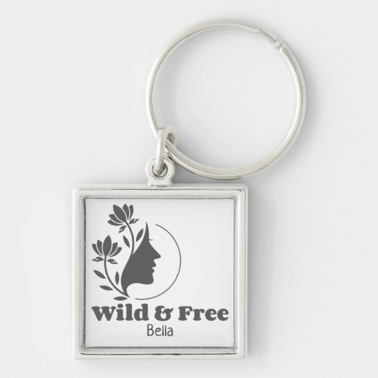 Wild & Gratis - Gepersonaliseerde echtscheiding Si Sleutelhanger (Voorkant)