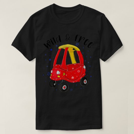 Wild Gratis Gezellige Coupe Sterren Patriottisch 4 T-shirt (Design voorkant)