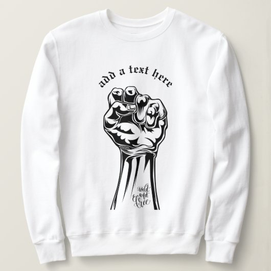 Wild & Gratis sweatshirt (Design voorkant)
