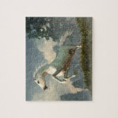 Wild Gray Horse Legpuzzel (Verticaal)