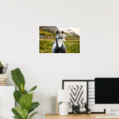 Wild Gray Horse Poster (Thuiskantoor)