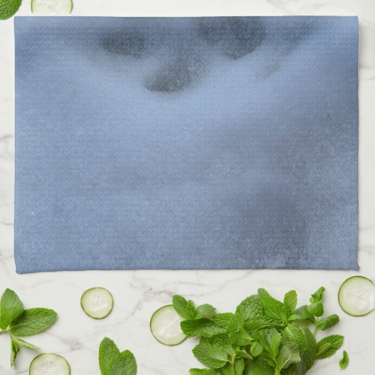 Wild Gray Wolf Paw Print in Winter Snow Theedoek (Gevouwen)