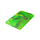 Wild Green Acrylfluid Art Abstract Badmat (Gekanteld)