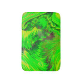 Wild Green Acrylfluid Art Abstract Badmat (Voorkant Verticaal)