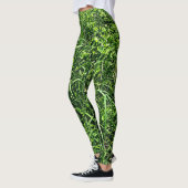 Wild Green Grass Forest Leggings (Links)