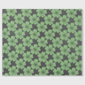 Wild Green Rozen Chalkboard Cadeaupapier (Vlak)