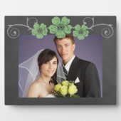 Wild Green Rozen Chalkboard Fotoplaat (Voorkant)