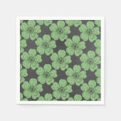 Wild Green Rozen Chalkboard Servetten (Voorkant)