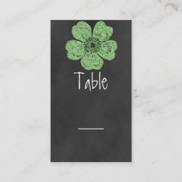 Wild Green Rozen Chalkboard Table Kaart Plaatskaartje