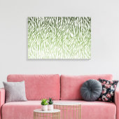 Wild Green Zebra Print Ombre (Insitu (Woonkamer))