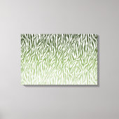 Wild Green Zebra Print Ombre (Voorkant)