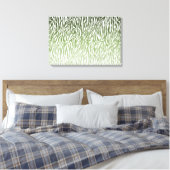 Wild Green Zebra Print Ombre (Insitu (Slaapkamer))