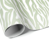 Wild Green Zebra Print Ombre Cadeaupapier (Rol Hoek)