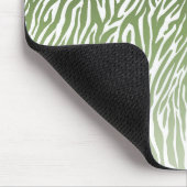 Wild Green Zebra Print Ombre Muismat (Hoek)