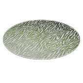 Wild Green Zebra Print Ombre Snijplank (Hoek)