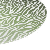 Wild Green Zebra Print Ombre Snijplank (Hoek)