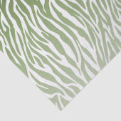 Wild Green Zebra Print Ombre Tissuepapier (Detail)