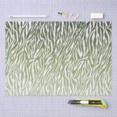 Wild Green Zebra Print Ombre Tissuepapier (Craft)