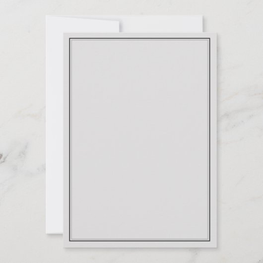 Wild Greenery Crest formele traditionele bruiloft Kaart (Achterkant)