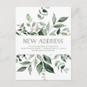 Wild Greenery | Verplaatsingsaankondiging Briefkaart (Voorkant)
