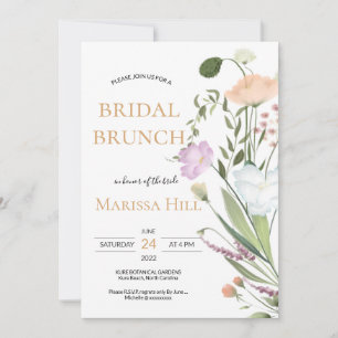 Wild greenery Vrijgezellenfeest Brunch Uitnodiging