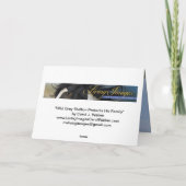 Wild Grey hengst beschermt zijn merries Kaart (Achterkant)