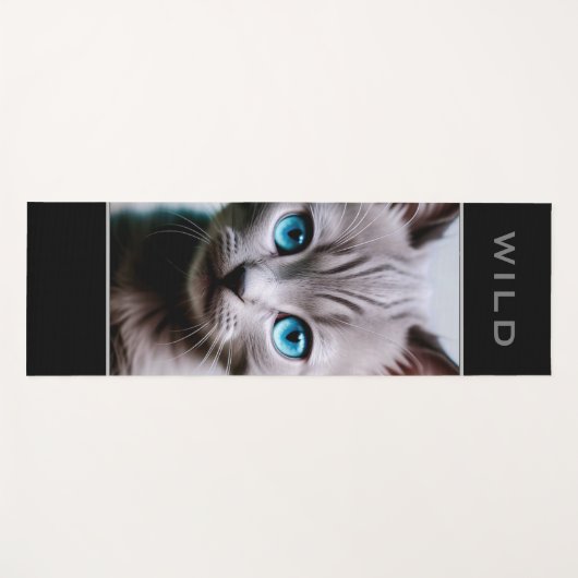 Wild Grey Kitten - Yoga Mat (Voorkant (horizontaal))