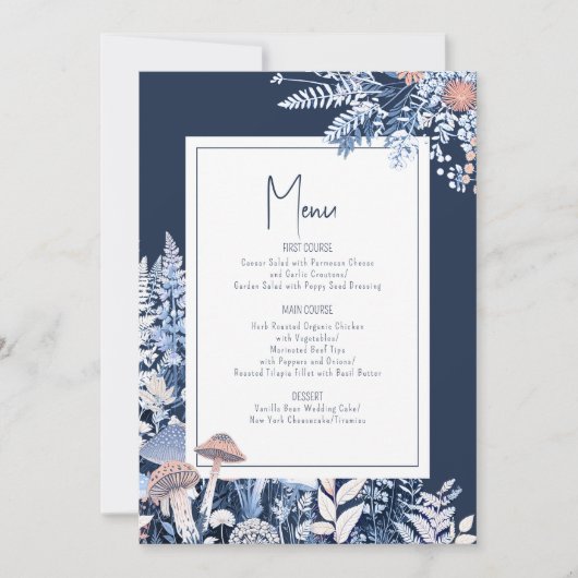 Wild & grillig bruiloft diner Menu ID1110 (Voorkant)