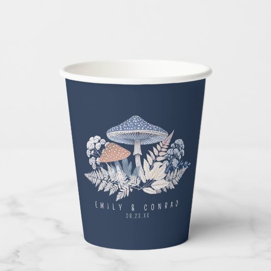 Wild & grillig motief bruiloft ID1110 Papieren Bekers (Achterkant)