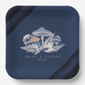 Wild & grillig motief bruiloft ID1110 Papieren Bordje (Voorkant)