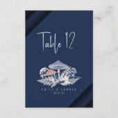 Wild & grillige bruiloft Motief Tabel Nummer ID111 Kaart (Voorkant)