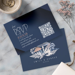 Wild & grillige bruiloft QR-code ID1110 RSVP Kaartje