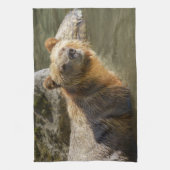 Wild Grizzly Beer in de Orford Theedoek (Verticaal)