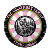 Wild Grizzly in het bos doel Dartbord (Voorkant)