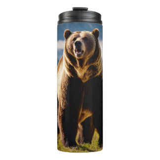 "Wild Grizzly Thermal Tumbler" Thermosbeker