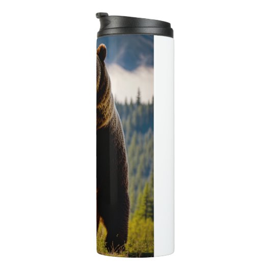 "Wild Grizzly Thermal Tumbler" Thermosbeker (Geroteerd rechts)