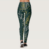 wild groen leggings (Achterkant)
