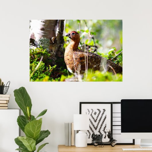 Wild Grouse Poster (Thuiskantoor)