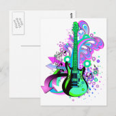 Wild Guitar Briefkaart (Voorkant / Achterkant)