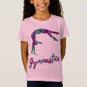 Wild Gymnastiek Meisje | Gymnastiek met dierenprin T-shirt (Voorkant)