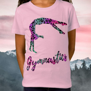 Wild Gymnastiek Meisje   Gymnastiek met dierenprin T-shirt
